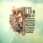 Autocollant Pour Fenêtre Lion de Juda Clouage de fenêtre (Feuille 3)