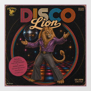 Autocollant Pour Fenêtre Lion Disco
