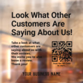 Autocollant Pour Fenêtre Lire les évaluations des clients et laisser une év (Feuille 2)