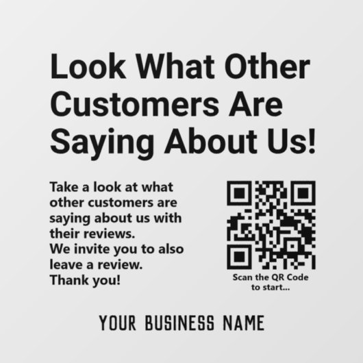 Autocollant Pour Fenêtre Lire les évaluations des clients et laisser une év (Feuille)