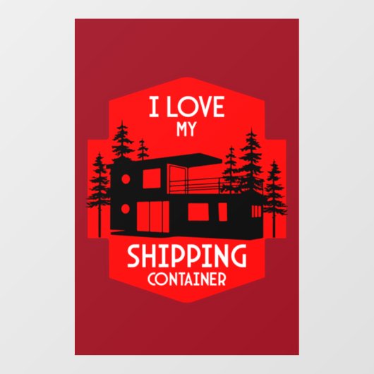 Autocollant Pour Fenêtre Livraison Conteneur Home (Feuille)