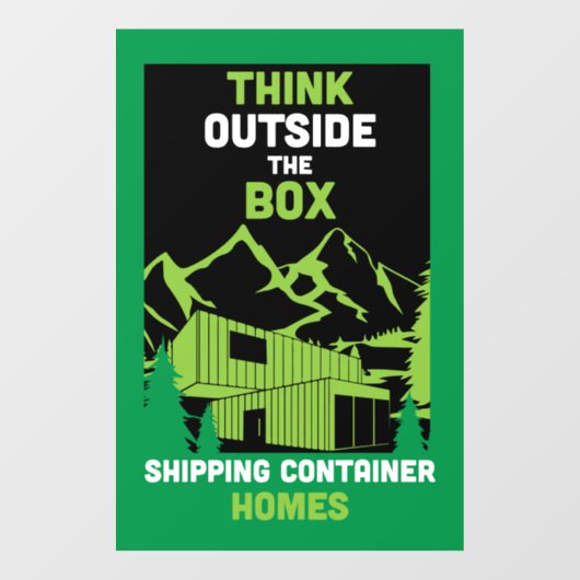 Autocollant Pour Fenêtre Livraison Conteneur Home (Feuille)