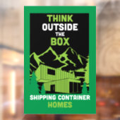 Autocollant Pour Fenêtre Livraison Conteneur Home (Feuille 2)