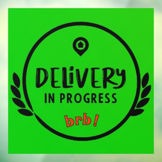 Autocollant Pour Fenêtre Livraison du conducteur de Gig en cours Parking Si (Feuille 3)