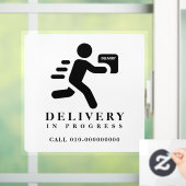 Autocollant Pour Fenêtre Livraison En Cours Colis Paquet Voiture Camionnett (Maison)