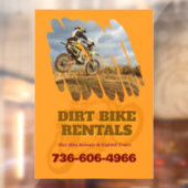 Autocollant Pour Fenêtre Location de moto tout-terrain personnalisée (Feuille 2)
