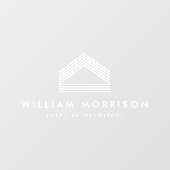 Autocollant Pour Fenêtre Logo Abstrait moderne (Feuille)