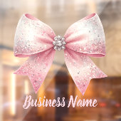 Autocollant Pour Fenêtre logo au nœud rose (Feuille 2)