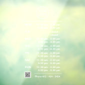 Autocollant Pour Fenêtre Logo Code QR Heures d'Ouverture Entreprise Complex (Feuille 3)