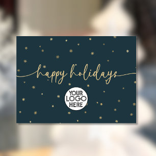 Autocollant Pour Fenêtre Logo d'affaires minimaliste moderne Happy Holidays