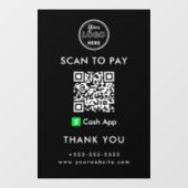 Autocollant Pour Fenêtre Logo d'analyse de code QR de l'application de cais (Feuille)