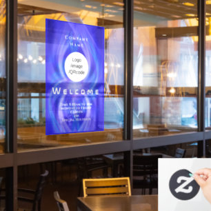 Autocollant Pour Fenêtre Logo de bienvenue de la boutique marine 