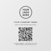 Autocollant Pour Fenêtre Logo de code QR d'entreprise (Feuille)