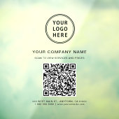 Autocollant Pour Fenêtre Logo de code QR d'entreprise (Feuille 3)