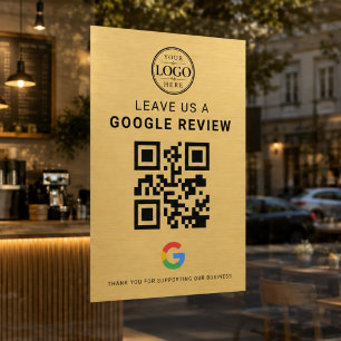 Autocollant Pour Fenêtre Logo de révision Google Gold