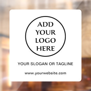 Autocollant Pour Fenêtre Logo de société d'entreprise professionnel et simp