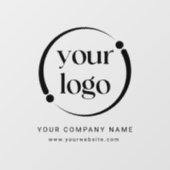 Autocollant Pour Fenêtre Logo de société professionnel moderne simple (Feuille)