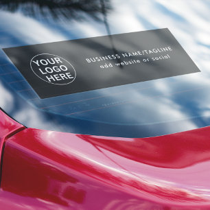Autocollant Pour Fenêtre Logo d'entreprise gris l Professionnel promotionne