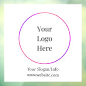 Autocollant Pour Fenêtre Logo d'entreprise | Modèle d'entreprise moderne (Feuille 3)