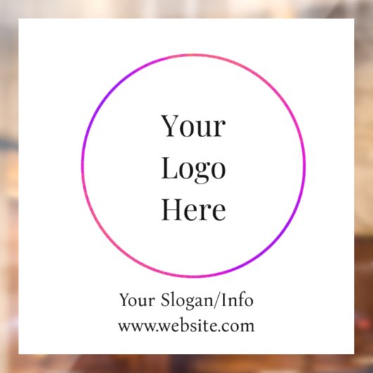 Autocollant Pour Fenêtre Logo d'entreprise | Modèle d'entreprise moderne (Feuille 2)