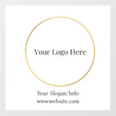 Autocollant Pour Fenêtre Logo d'entreprise | Modèle d'entreprise moderne (Feuille)