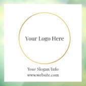 Autocollant Pour Fenêtre Logo d'entreprise | Modèle d'entreprise moderne (Feuille 3)