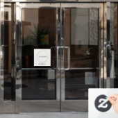 Autocollant Pour Fenêtre Logo d'entreprise | Modèle d'entreprise moderne (Porte de bureau)