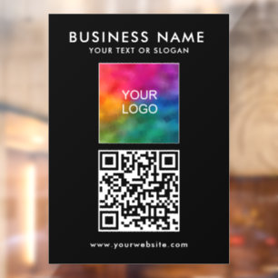 Autocollant Pour Fenêtre Logo d'entreprise moderne élégant et personnalisé 