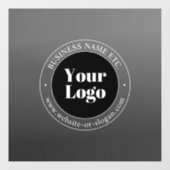 Autocollant Pour Fenêtre Logo d'entreprise ou design & texte modifiable (Feuille)