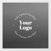 Autocollant Pour Fenêtre Logo d'entreprise ou design & texte modifiable (Feuille)
