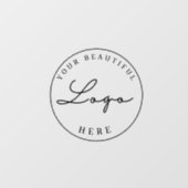 Autocollant Pour Fenêtre Logo d'entreprise personnalisé (Feuille)