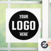 Autocollant Pour Fenêtre Logo d'entreprise personnalisé – Noir (Maison)