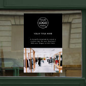 Autocollant Pour Fenêtre Logo d'entreprise Photo promotionnelle professionn