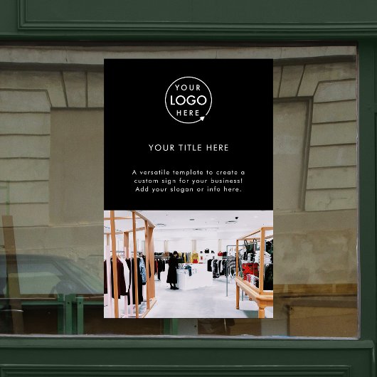 Autocollant Pour Fenêtre Logo d'entreprise Photo promotionnelle professionn