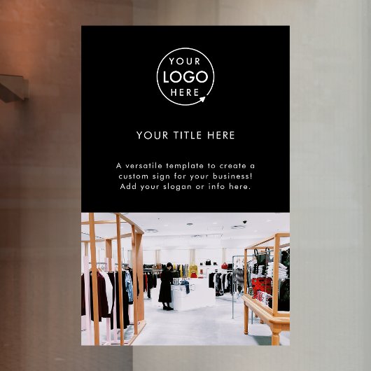 Autocollant Pour Fenêtre Logo d'entreprise Photo promotionnelle professionn