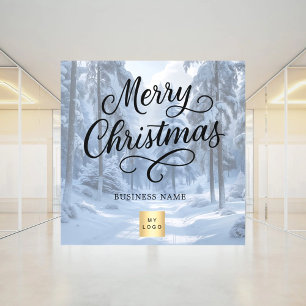 Autocollant Pour Fenêtre logo d'entreprise pour un Noël en pays des merveil