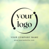 Autocollant Pour Fenêtre Logo d'entreprise professionnel moderne simple (Feuille 3)