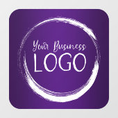 Autocollant Pour Fenêtre Logo d'entreprise Royal Purple Gradient (Feuille)