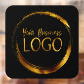 Autocollant Pour Fenêtre Logo d'entreprise sur carré aux coins arrondis noi (Feuille 2)