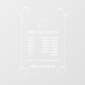 Autocollant Pour Fenêtre Logo d'ouverture personnalisé du cadre de rotation (Feuille)