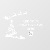 Autocollant Pour Fenêtre Logo du magasin de Noël Let's Make Magic (Feuille)