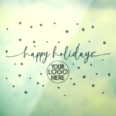 Autocollant Pour Fenêtre Logo entreprise fêtes joyeuses flocon de neige mod (Feuille 3)