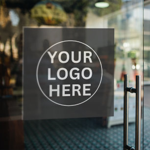 Autocollant Pour Fenêtre Logo Gris l Entreprise Professionnelle Promo