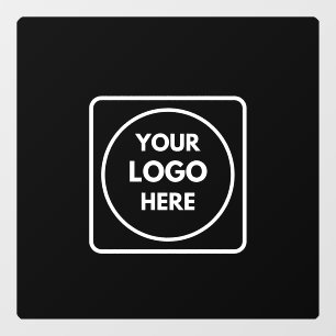 Autocollant Pour Fenêtre Logo personnalisé noir Fenêtre d'affaires person