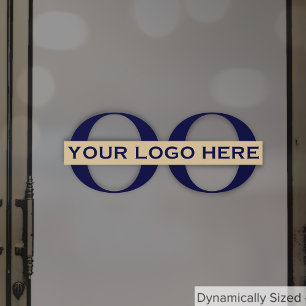 Autocollant Pour Fenêtre Logo personnalisé simple