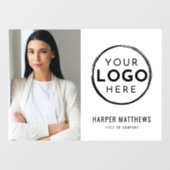 Autocollant Pour Fenêtre Logo Photo d'entreprise (Feuille)