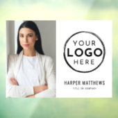 Autocollant Pour Fenêtre Logo Photo d'entreprise (Feuille 3)