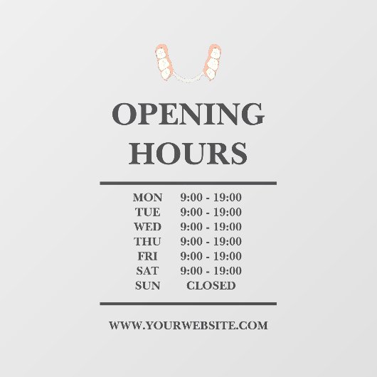 Autocollant Pour Fenêtre Logo pour dentiste (Feuille)