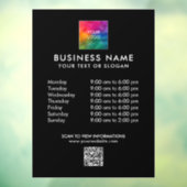 Autocollant Pour Fenêtre Logo professionnel personnalisé Code QR Modèle mod (Feuille 3)