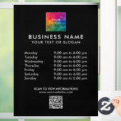 Autocollant Pour Fenêtre Logo professionnel personnalisé Code QR Modèle mod (Maison)